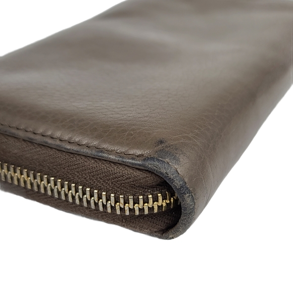 Gucci Swine Bamboo Leather Continental Wallet - Picture 4 of 9